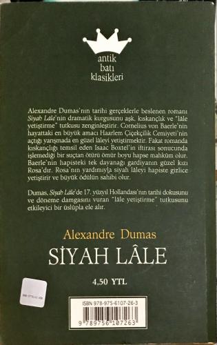 Siyah Lale Alexandre Dumas Antik Batı Klasikleri