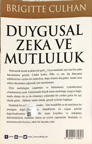 Duygusal Zeka ve Mutluluk Brigitte Culhan Prof Kitap