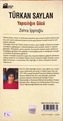 Yapıcılığın Gücü / Türkan Saylan Zehra İpşiroğlu DK