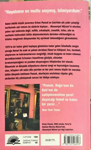 Masumiyet Müzesi Orhan Pamuk İletişim