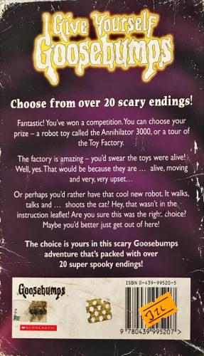 I Give Yourself Goosebumps R.L. Stine Scholastic