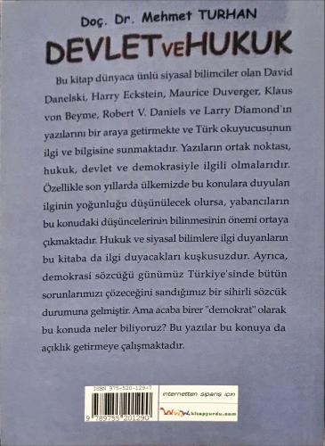 Devlet ve Hukuk Doç. Dr. Mehmet Turhan Gündoğan Yayınları