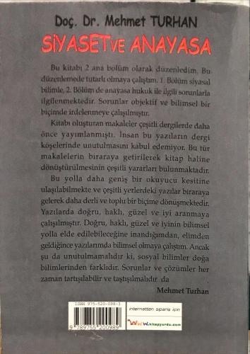 Siyaset ve Anayasa Doç. Dr. Mehmet Turhan Gündoğan Yayınları