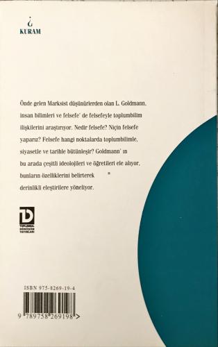 İnsan Bilimleri ve Felsefe Lucien Goldmann Toplumsal Dönüşüm