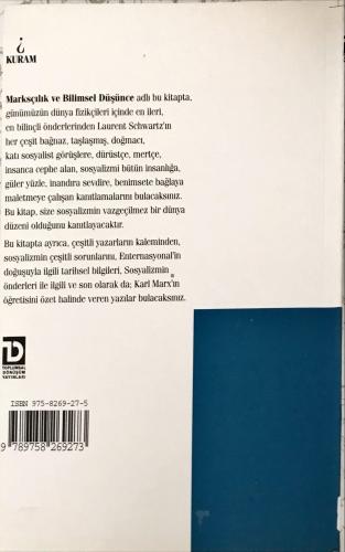 Marksçılık ve Bilimsel Düşünce Laurent Schwartz Toplumsal Dönüşüm