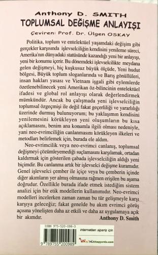 Toplumsal Değişme Anlayışı Anthony D. Smith Gündoğan Yayınları