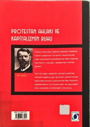 Protestan Ahlakı ve Kapitalizmin Ruhu Max Weber Gündoğan Yayınları