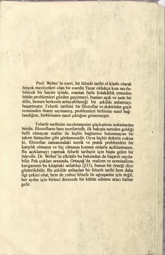 Felsefe Tarihi Alfred Weber Sosyal