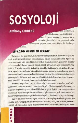 Sosyoloji Anthony Giddens Ayraç