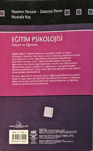 Eğitim Psikolojisi Yasemin Yavuzer Nobel