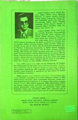 İnsan Yetiştirme Düzenimize Yeni Bir Bakış Prof. Dr. Yahya Kemal Kaya 